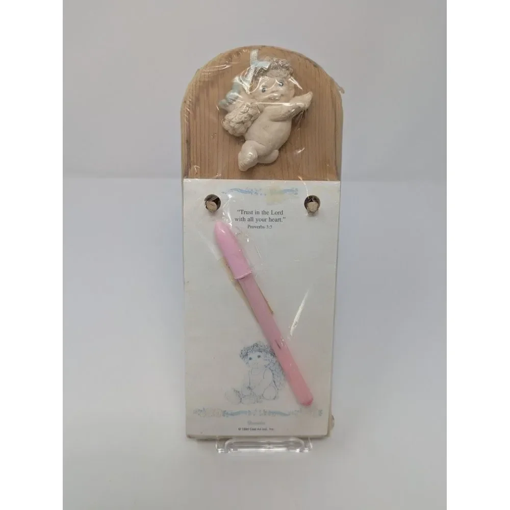 Dreamsicles Magnetic‎ Wooden Plaque Note Memo Paper Pad & Pen 1994 Vintage NEW